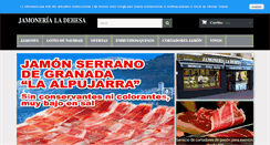 Desktop Screenshot of jamonerialadehesa.com